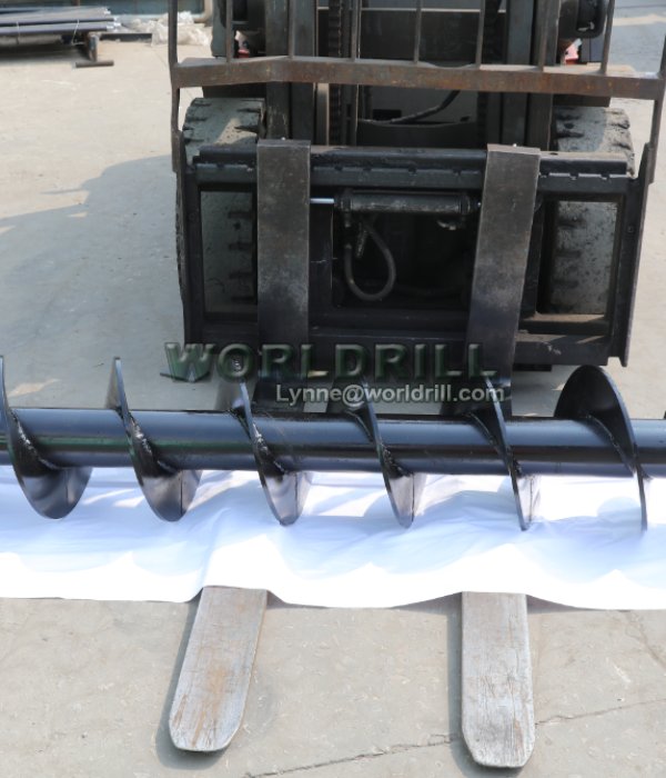 Borehole auger rod